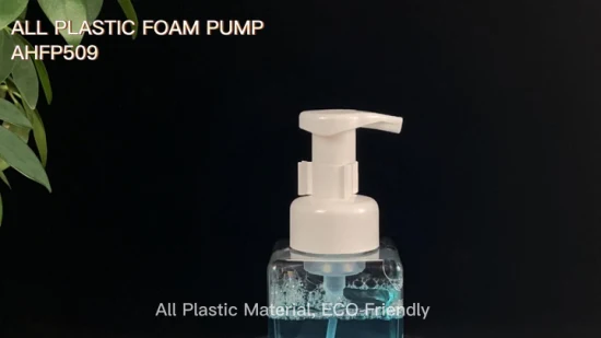 Metal Free All Plastic Foam Pump for Hand Sanitizer, Washer, Foam Cleanser